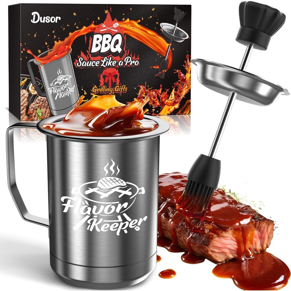 Kitchen Gadgets To Have - BBQ-sauspot en penseelset voor mannen en