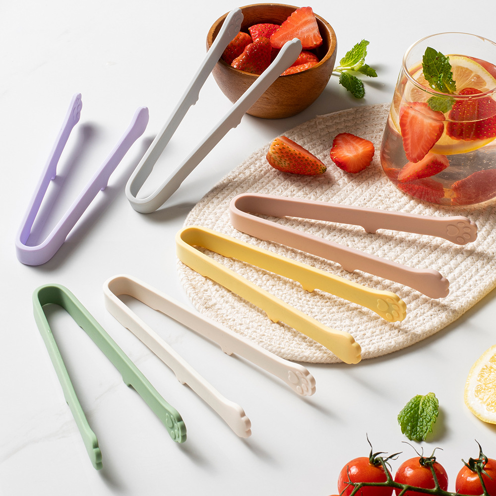 Kitchen Gadgets For Seniors - Leuke Kat Poot Siliconen Voedseltangen Veelkleurige