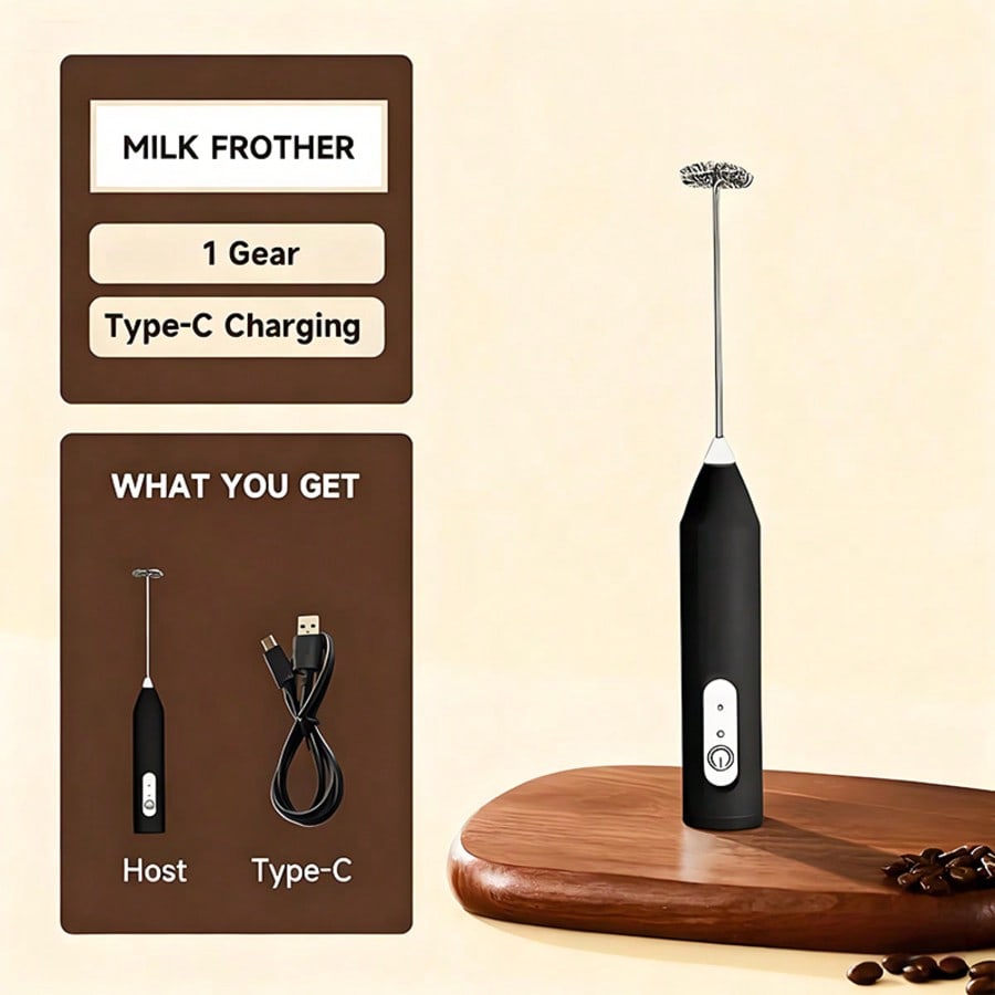 Kitchen Gadgets Electric - 1-pack draagbare elektrische mixer, eierklopper, melkopschuimer,