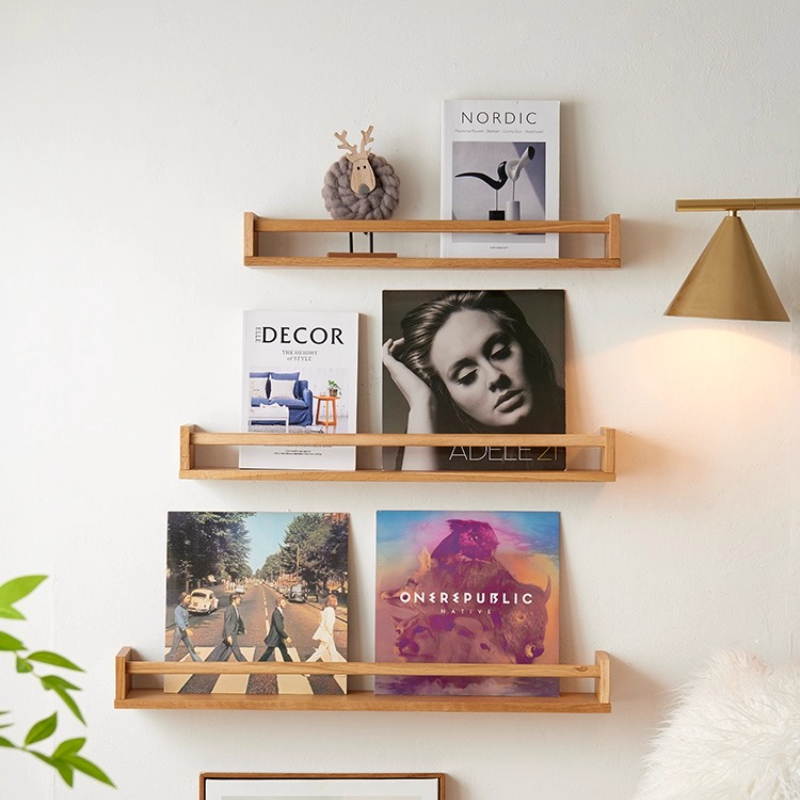 Kitchen Gadgets Rack - Keukenkruidenorganizer, massief houten wandplank, vochtbestendig displayrek,