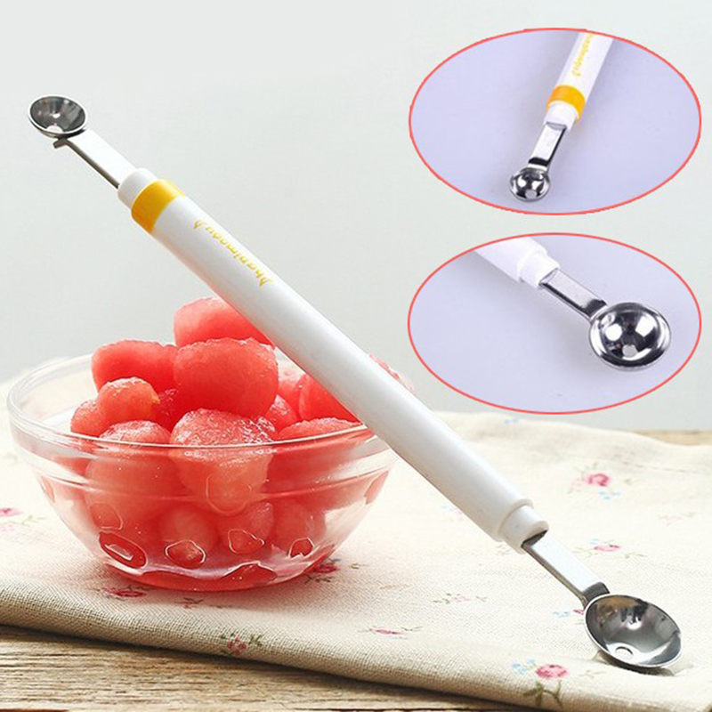 Kitchen Gadgets For Seniors - 1 stuk roestvrijstalen meloenballetjeslepel met dubbele