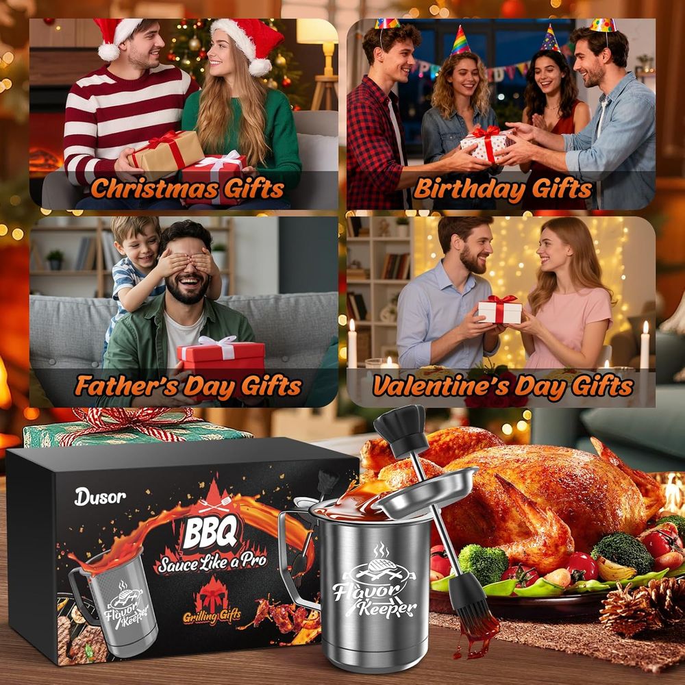 BBQ-sauspot en penseelset voor - Kitchen Gadgets To Have recensie en prijs