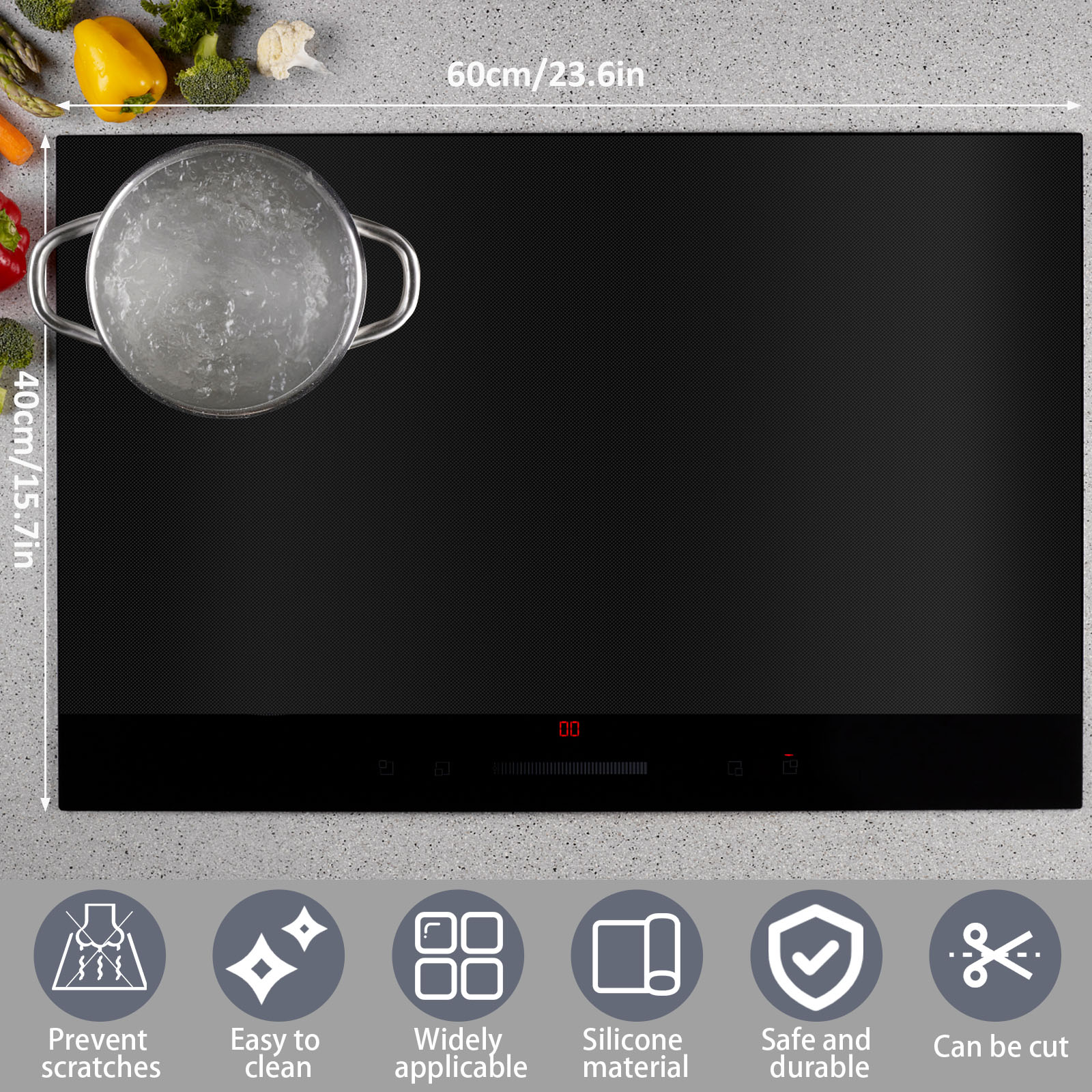 Inductiekookplaat Deksel Silic - Kitchen Gadgets Electric recensie en prijs