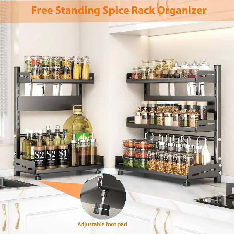 3-laags kruidenrek voor aanrec - Kitchen Gadgets Rack recensie en prijs