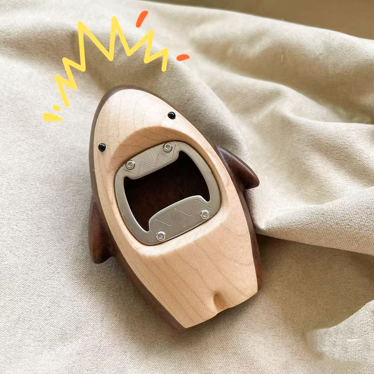 Creatieve Houten Haai Flesopen - Kitchen Gadgets Men recensie en prijs
