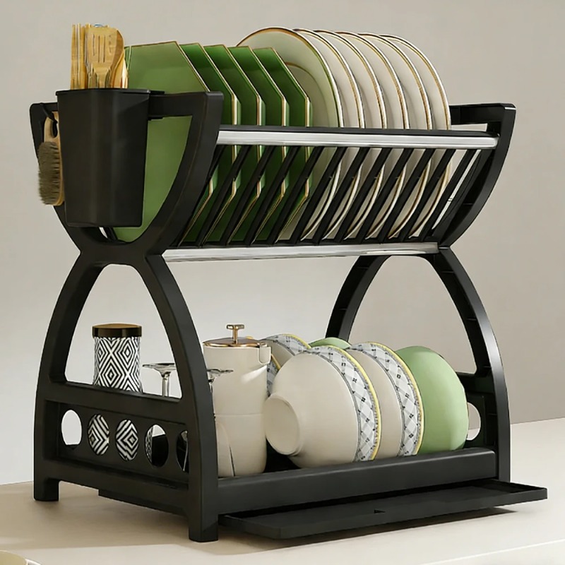 2-laags afdruiprek voor de keu - Kitchen Gadgets Rack recensie en prijs
