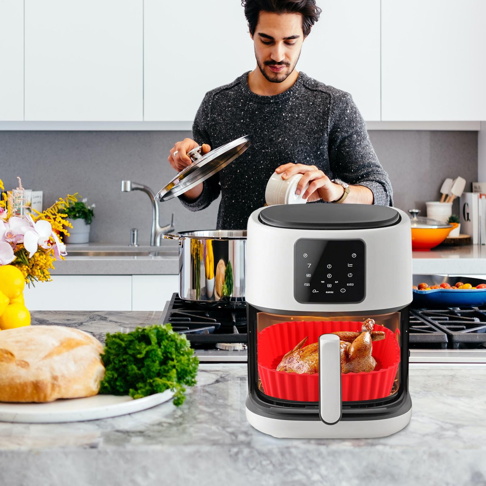 Siliconen Airfryer Liners Pot  - Kitchen Gadgets Men recensie en prijs