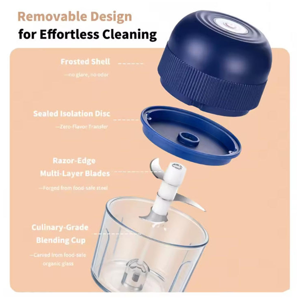 1PC Elektrische Knoflook Chopp - Kitchen Gadgets Gift recensie en prijs