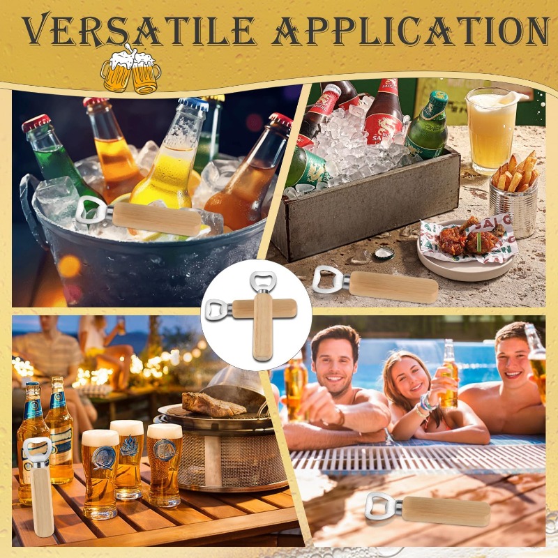 Roestvrijstalen houten flesope - Kitchen Gadgets For Seniors recensie en prijs